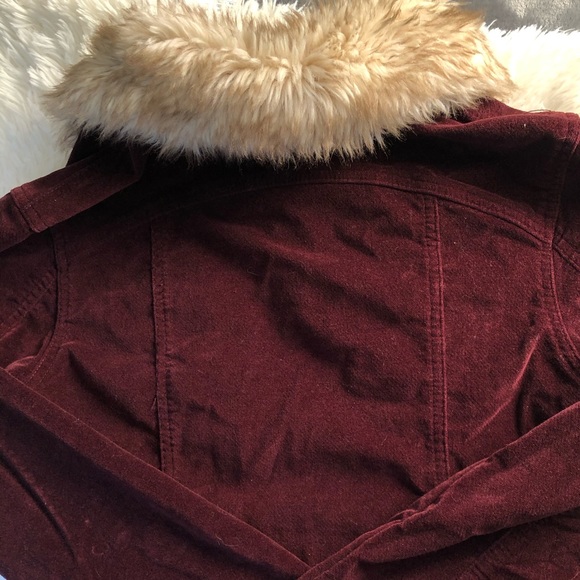 Retro Aeropostale Velvet and Faux Jacket Like New - Picture 2 of 2